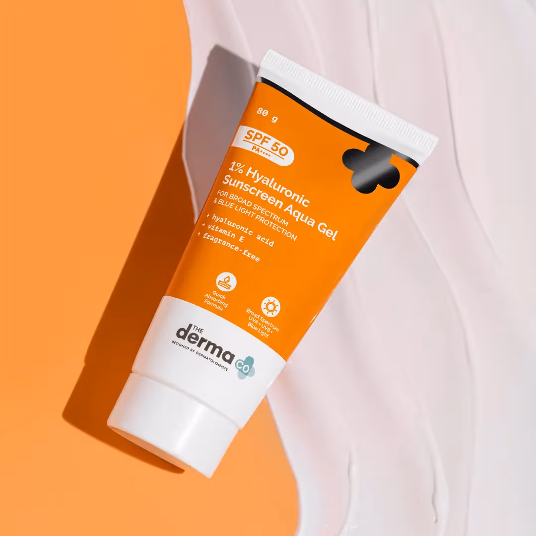 The Derma.co 1% Hyaluronic Sunscreen Aqua Gel - 50g 4 The Derma.co 1% Hyaluronic Sunscreen Aqua Gel - 50g - Image 4