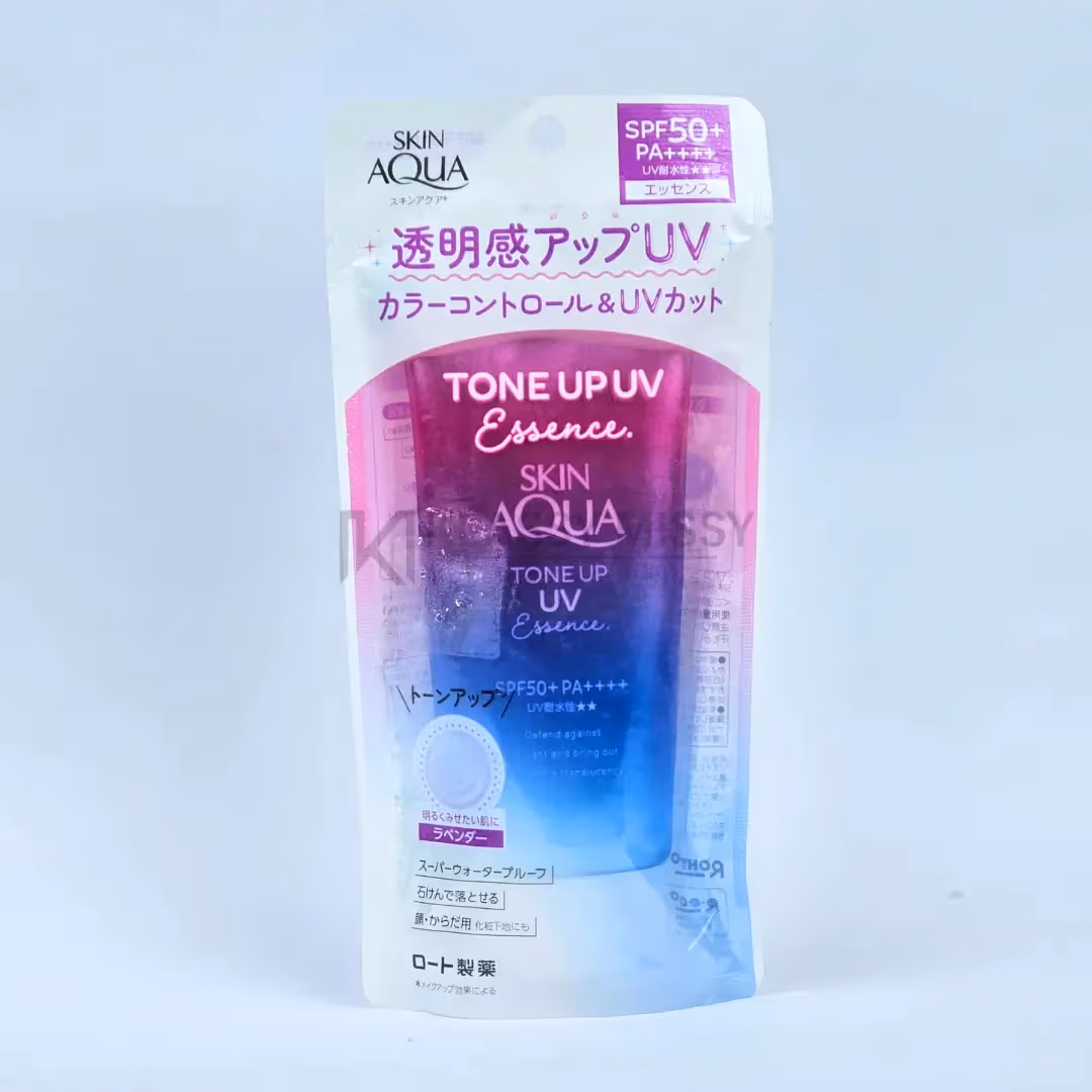 Skin Aqua Tone Up UV Essence SPF50+ PA++++ 80g (Lavender) 3 Skin Aqua Tone Up UV Essence SPF50+ PA++++ 80g (Lavender) - Image 3